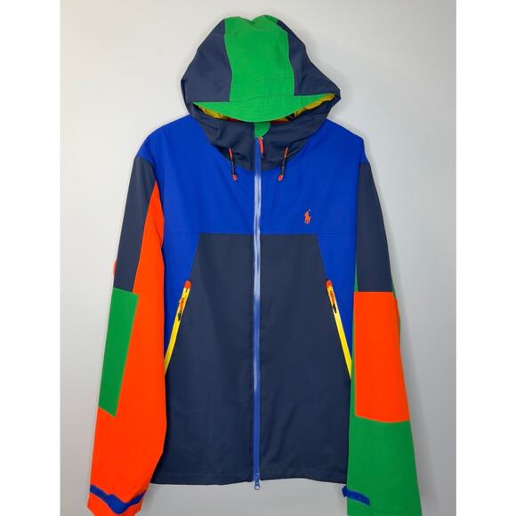 Polo Ralph Lauren Eastland Colorblock Water Resistant Hooded Jacket Sz XL - Picture 2 of 13